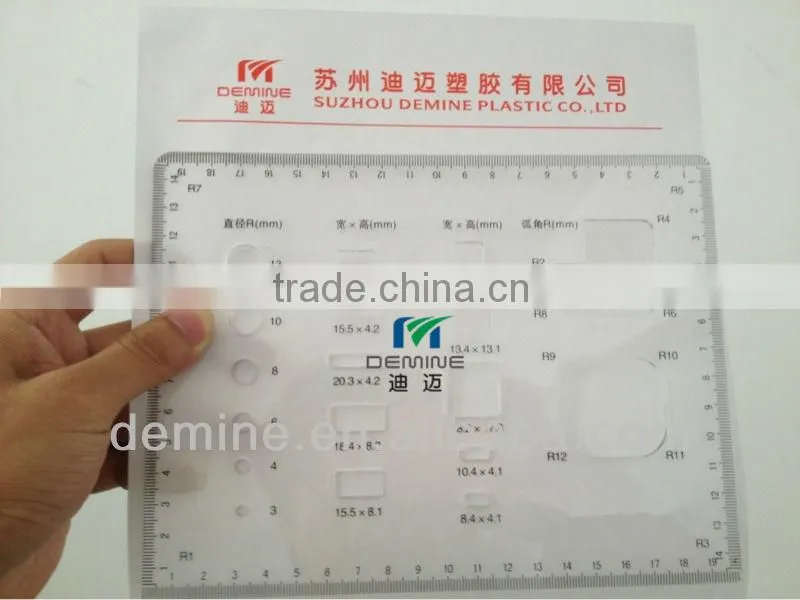 Acrylic ruler/High accuracy laser carving processing for acrylic sheet