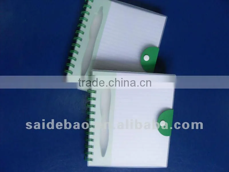 Plastic cover spiral notebooks
