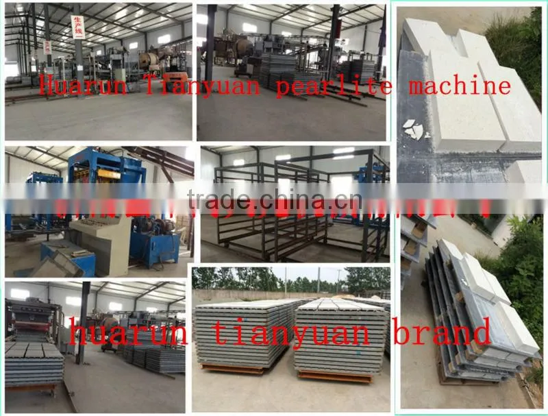 heat insulation and waterproof expanded perlite pipe making machine