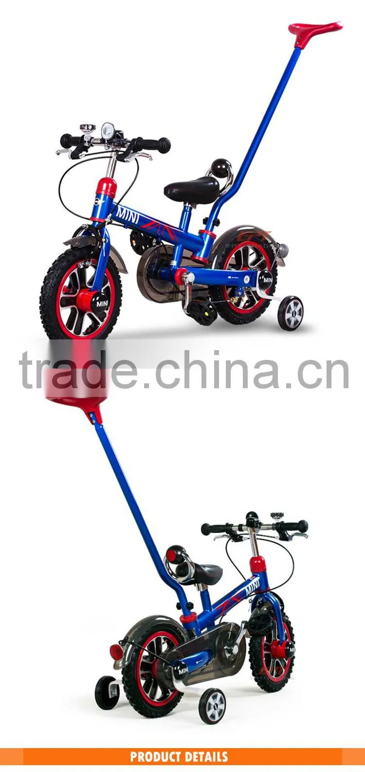 Hot selling kids 12 inch licensed bike with handle for sale