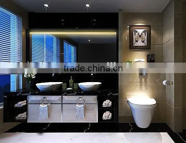 Wall Mounted LED Backlit Mirror with Touch Sensor