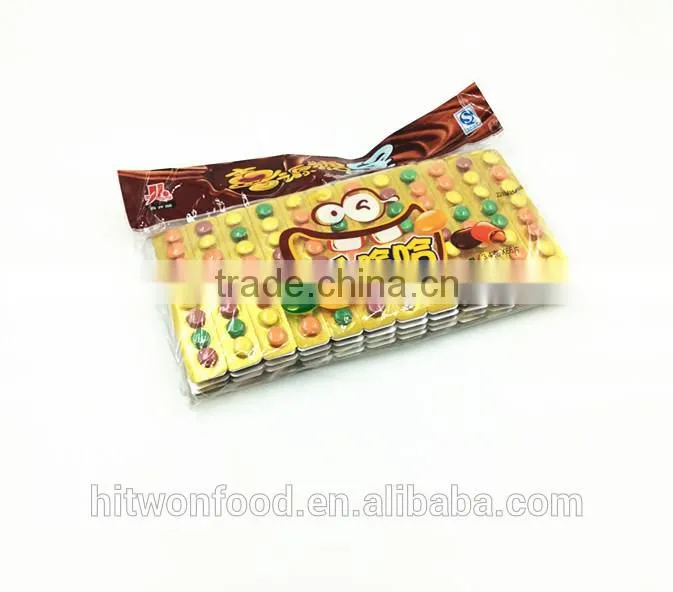 Hitwon chocolate beans pressed candy colorful chocolate