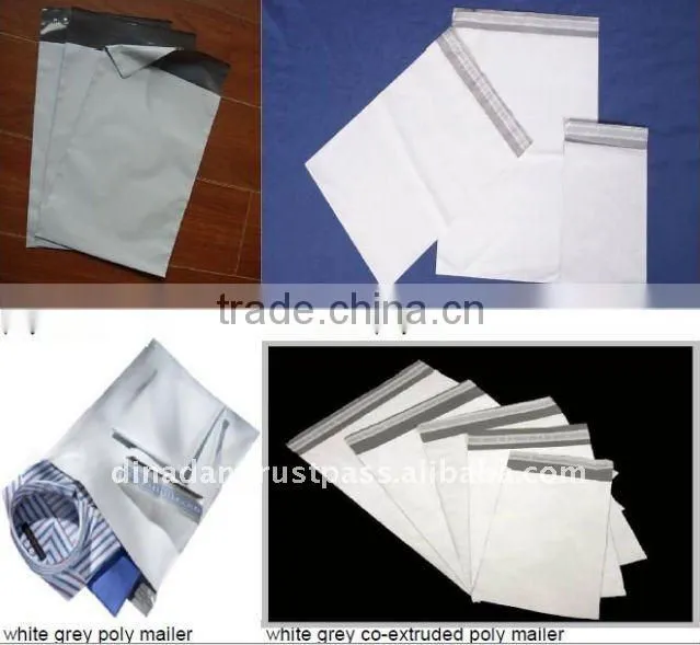 outside white inside black satchels bag for mailing