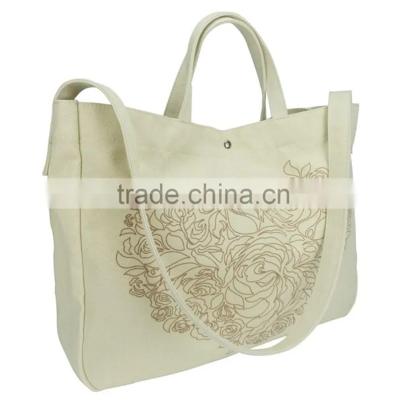Ningbo Ronhon Premium Gift Bags Canvas Shoulder Messenger Large Size Shopping Bag