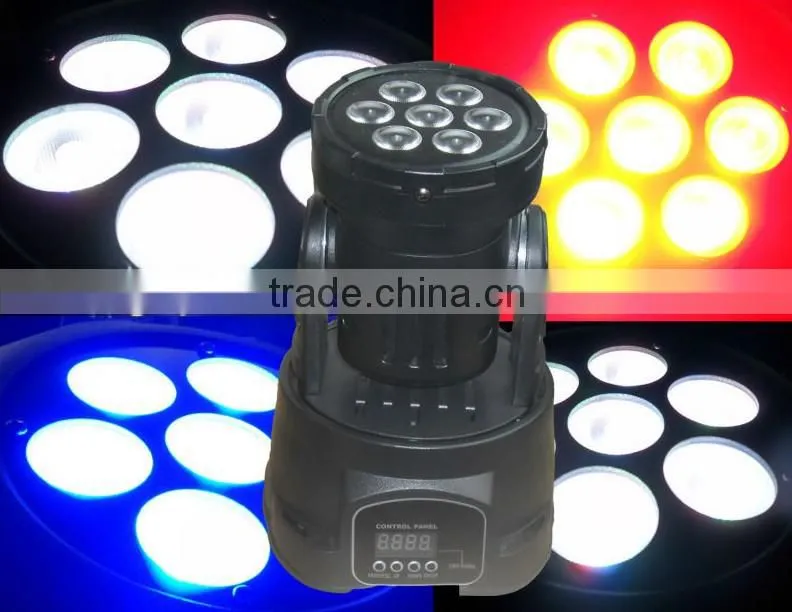 7x10w RGBW 4in1 led mini moving head