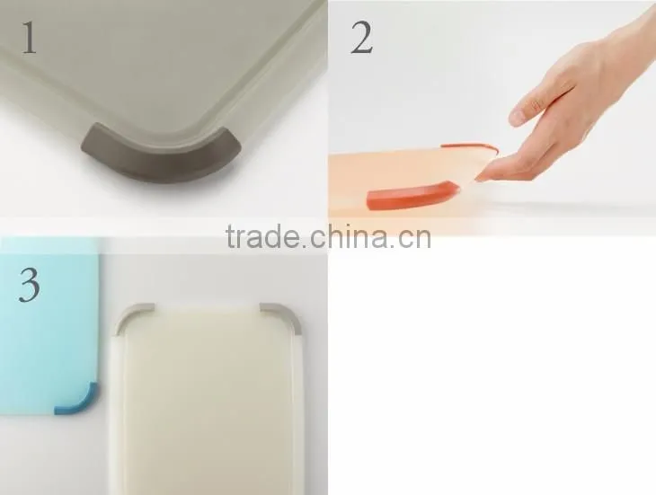 Stylish non slip cutting board with antibacterial