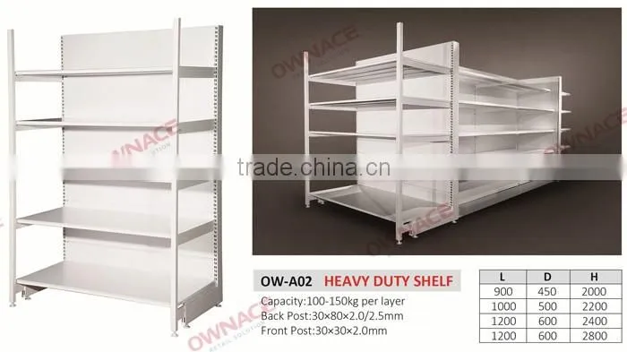 Metallic Supermarket Shelf Label Liquor Bottle Display Shelf