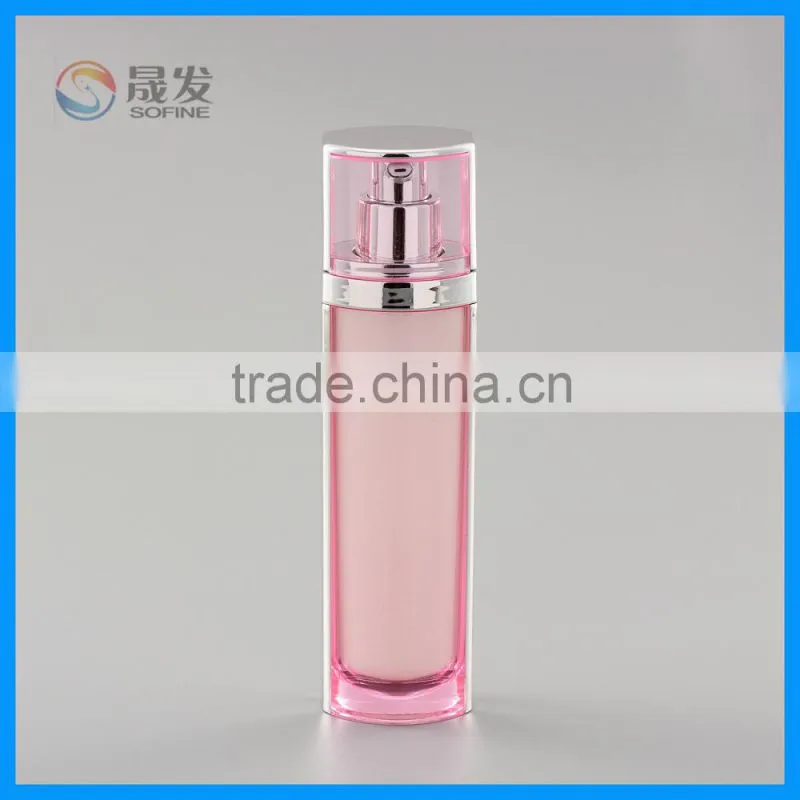Luxury double wall cosmetic lotion bottle