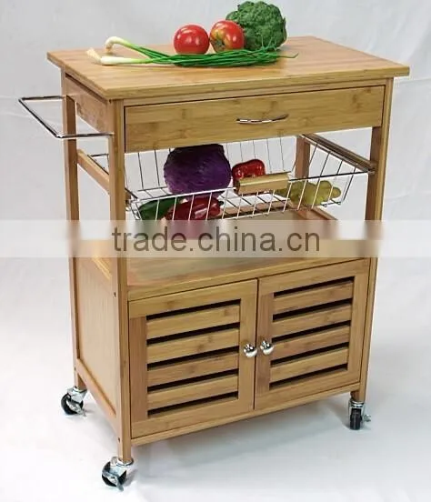 wooden kitchen trolley modern kitchen trolley bamboo