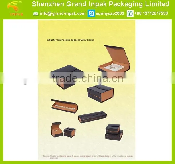 Fancy FSD Alligator paper jewelry set packaging gift box