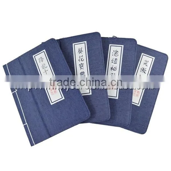 Kongfu Esoterica Series Jean Leather Case for iPad Air / iPad 5 with Stand