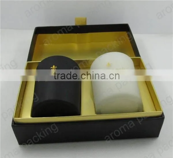 high quality thich cardboard box for candle packing, luxury candle packing