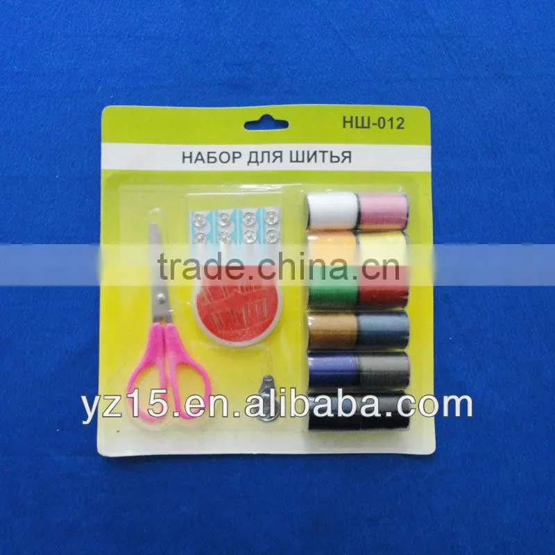 in blister card sewing thread kit