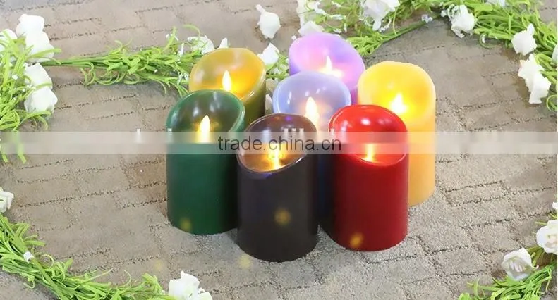 Flameless moving wick led flameless candle remote