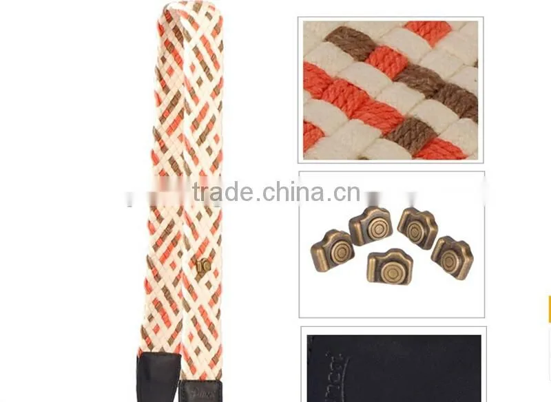 Factory supply LYNCA LR series uppon leather material fashion beautiful camera hand soft strap for dslr
