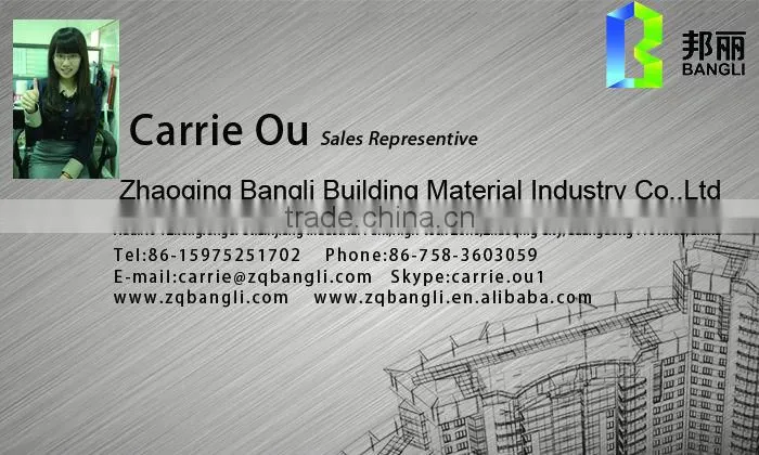 fireproof/coating decoration/antibacteria acp aluminum plastic composite panel