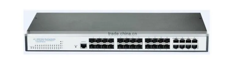 24 port 10/100/1000Mbps manage network switch with 4*10G uplink