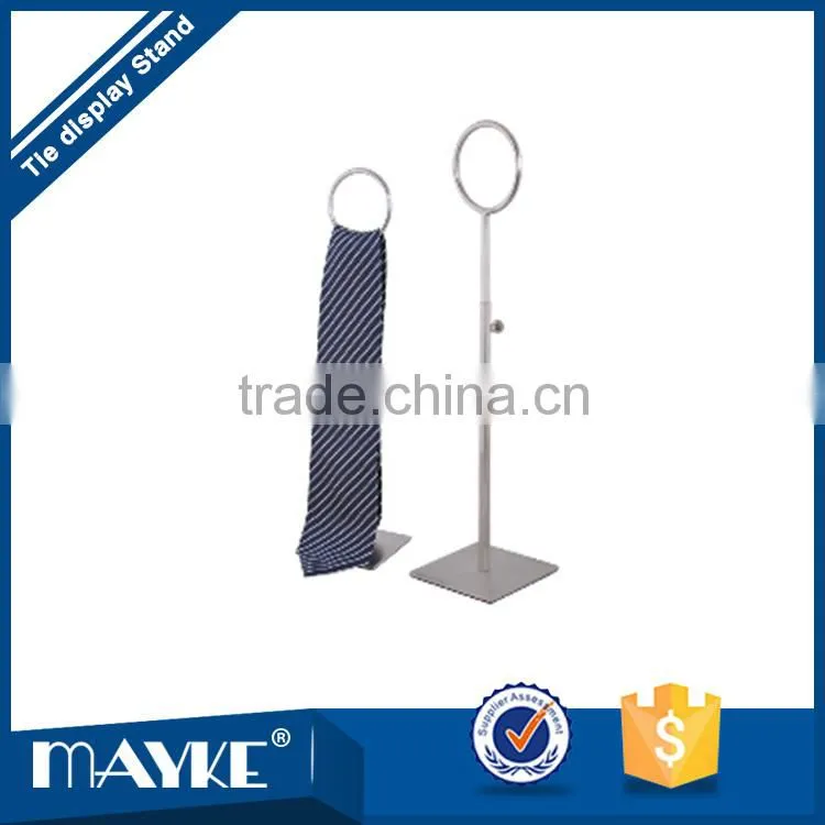 Factory direct supply for shopwindow with Round Metal Electroplating Man's Tie display stand