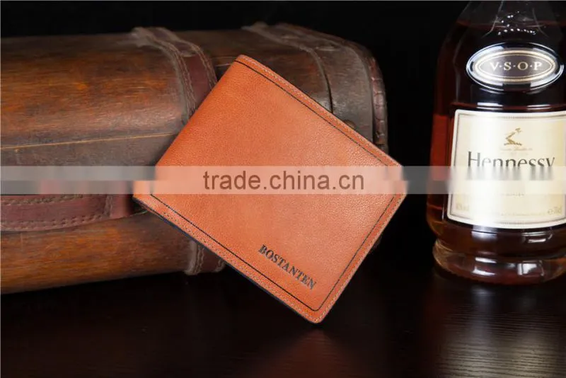 vintage 3 fold mens wallet with flap genuine leather bifold wallets