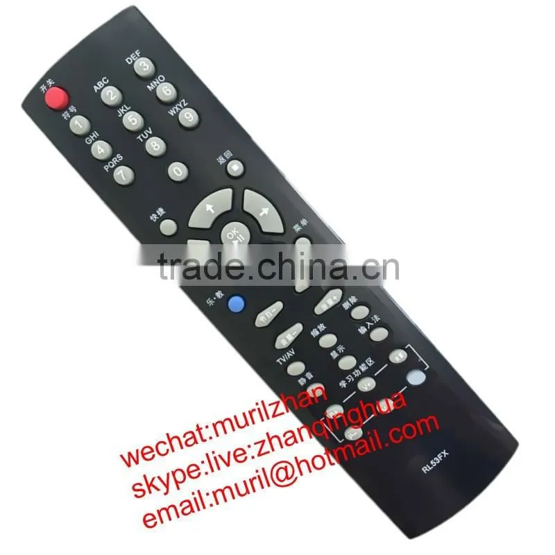 ZF Black RY01AT LCD/LED Remote Control for Changhong