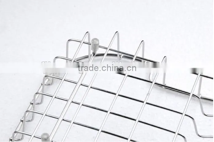 Stainless steel wholesale wicker baskets kitchen cabinet
