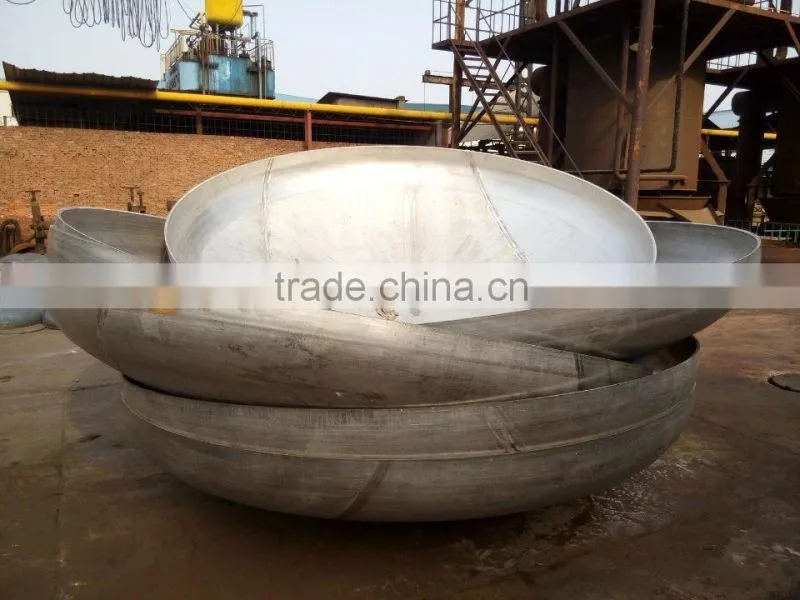 Ellliptical and hemisphere stainless steel pipe fitting cap