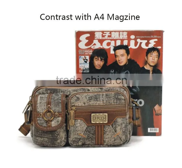 Trade Assurance Factory Khaki Color Clutch Bag Canvas Clutch Bag Canvas Men Waist Bag
