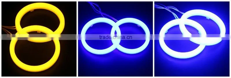 China factory direct wholesale led light auto bulds Light guide ange eyes ring head lamp car led lighting angel eyes