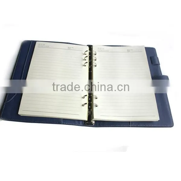 High quality hardcover loose-leaf soft PU notebook