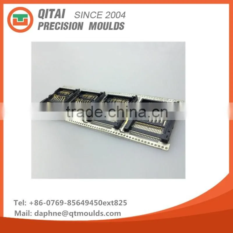 Gold supplier QITAI OEM customized high precision mould,punching mold, OKUMA CNC machining male female connectors