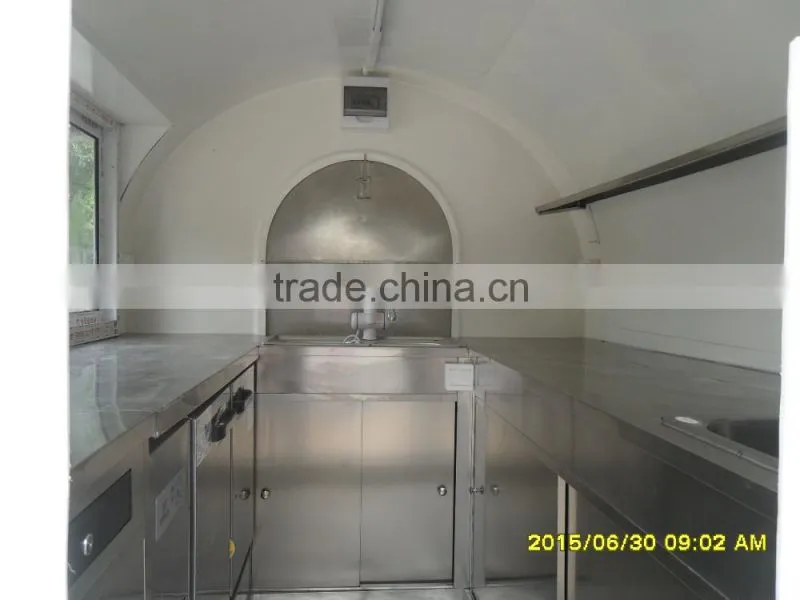 Small or big wheels fast food carts kiosk/food selling car/food street kiosk for salefood truck