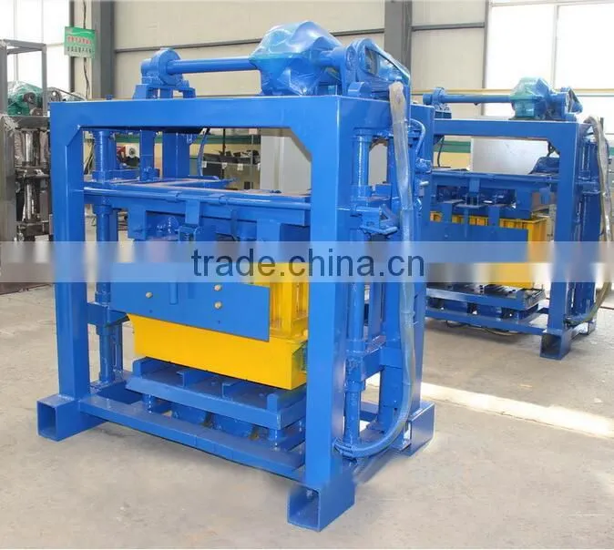 QT40-1 Concrete curbstone making machine concrete color interlocking blocks making machine colour interlock bricks maker