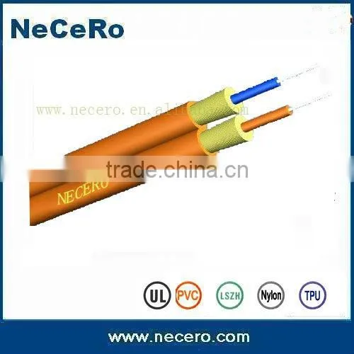 Duplex indoor optic fiber patch cord cable/opatch cord cable