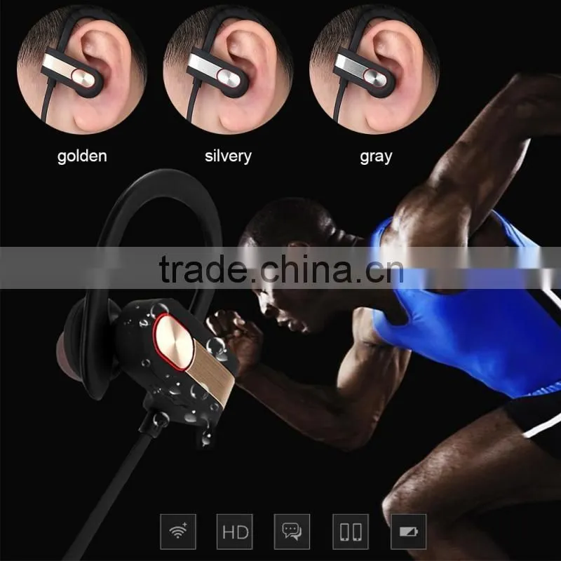 2016 High Quality In-Ear Wireless Sports Bluetooth Stereo Headphone Earbuds Headset Earphone