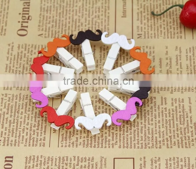 christmas small craft wooden photo clip, promotional wooden clips for wholesale