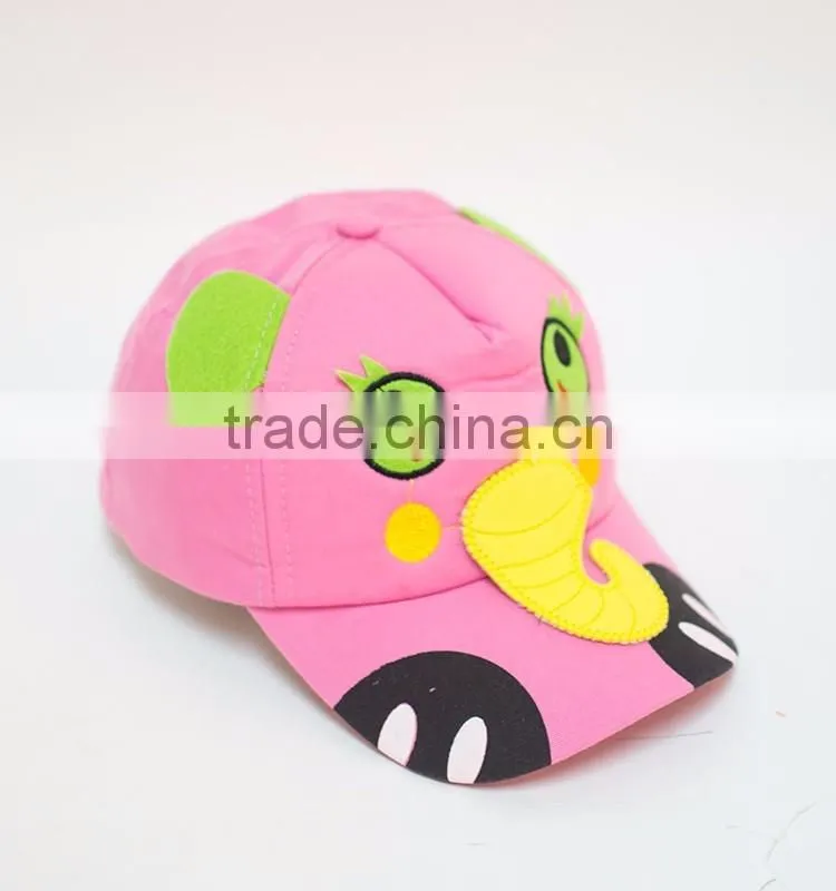 OEM crazy hats for kids 3d pull girls baseball cap boys cap and hat