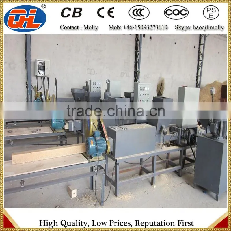 automatic one head double head type wood sawdust block press machine