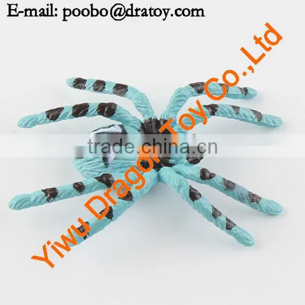 12 designs pvc colorful spider toy