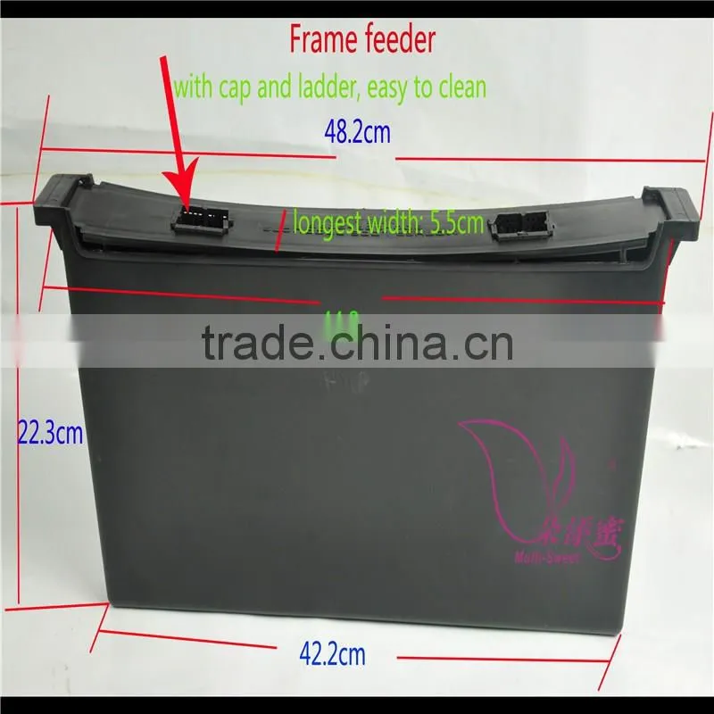 Beehive frame black plastic bee feeder with ladders frame feeders