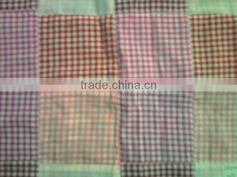 cotton checked fabric