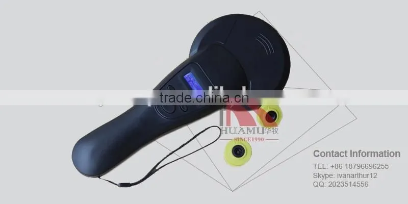 RFID reader for ear tag ISO11784/85 134.2khz/125khz 1580 black 150*80 mm