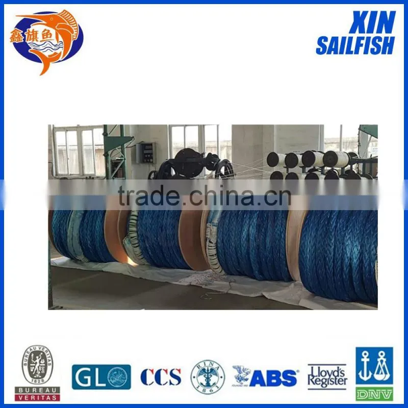 12 strand 3mm uhmwpe rope with color tracer