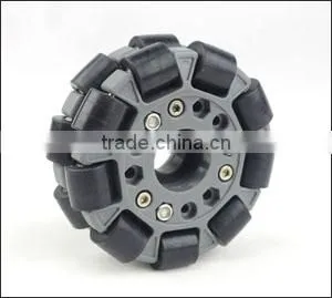 100mm Double Plastic assemble robot Omni Wheel w/Bearing Rollers 14041