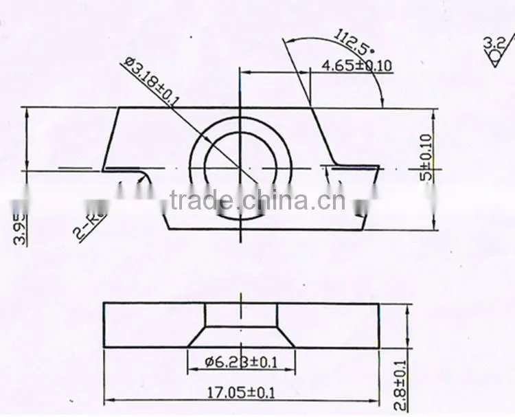 High quality grooving carbide inserts,threading cutter