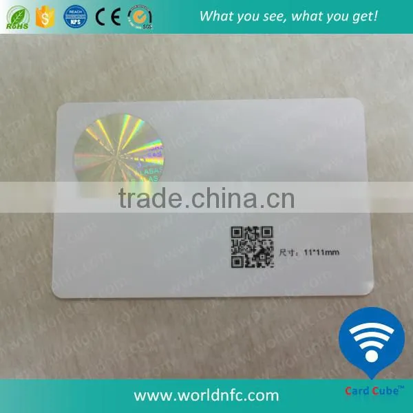 OEM Hologram Sticker Security ID Card with CMYK printing
