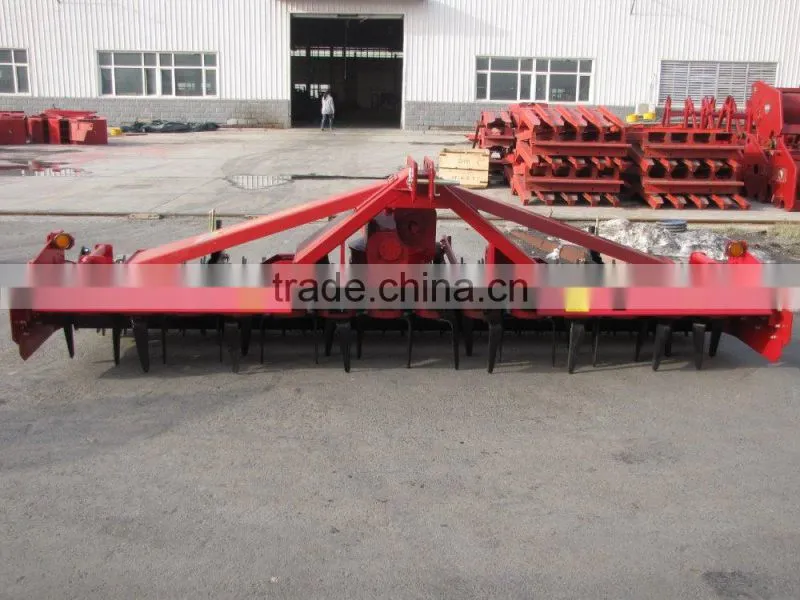 tractor PTO driven power harrow ,True Vertical Tillage harrow with CE approved