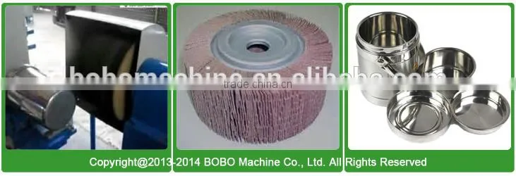 Mirror effect polishing machine for cookware utensil