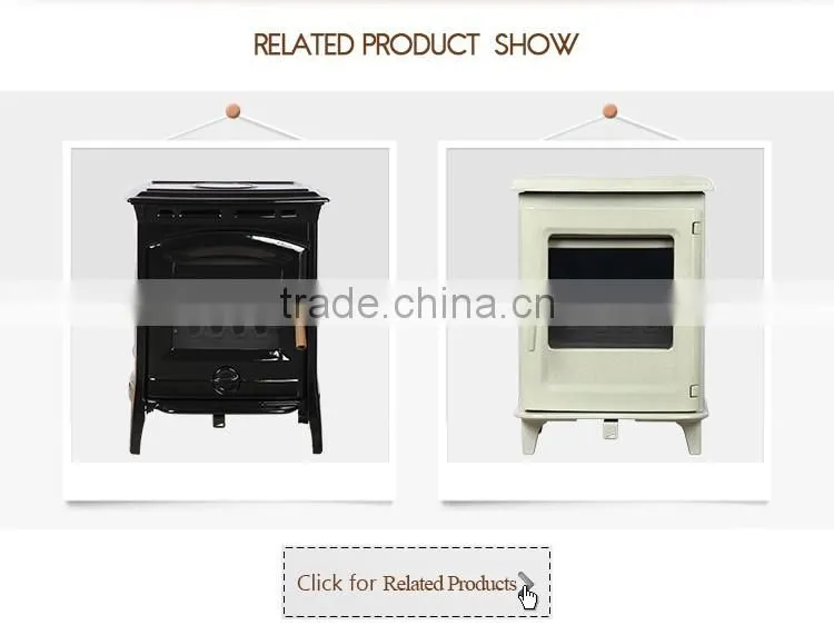 Factory Direct selling cast iron wood burning red enamel fireplace indoor freestanding HF905UAE