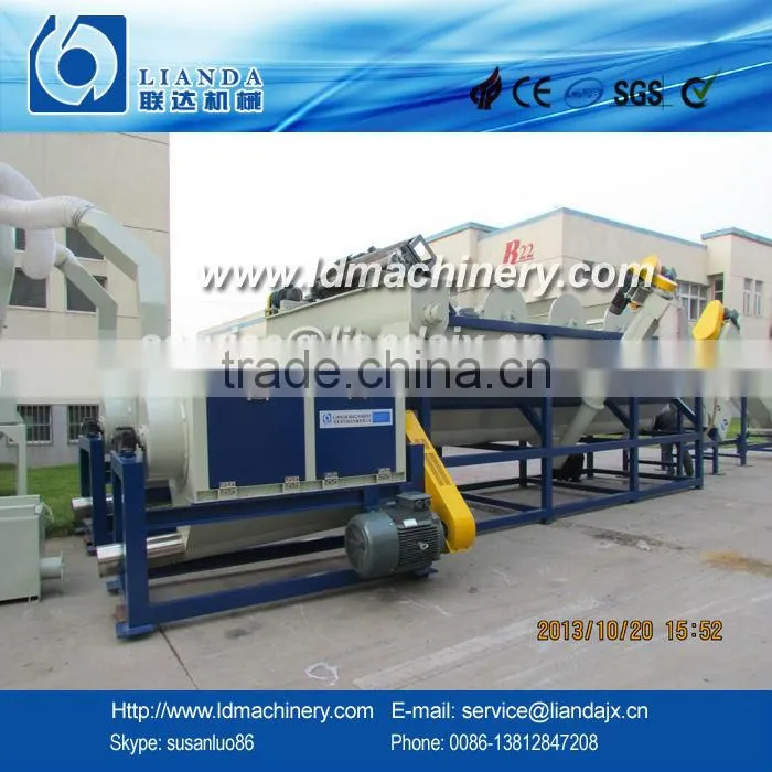 PET flakes dewater machine