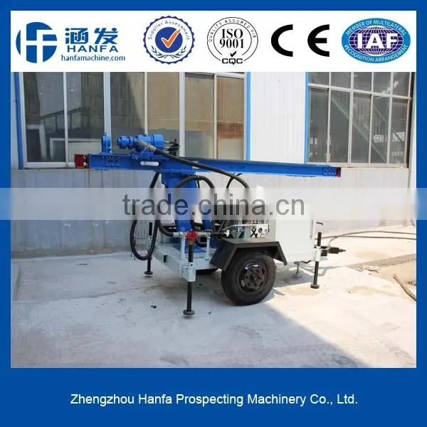 Your best choice!CE certification!!Quality ensure!!HF120W trailer type water well drilling rig